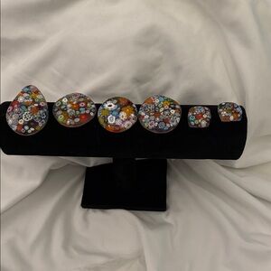 Colorful Floral Women Jewelry Set